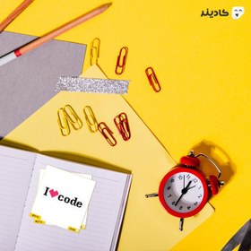 تصویر استیکر لپتاپ I love code 