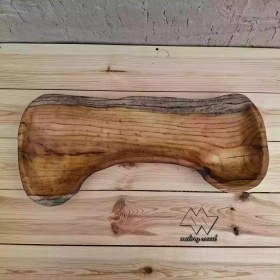 تصویر ظرف سرو چوبی کد d311 