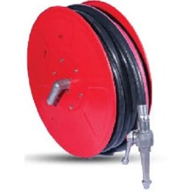 تصویر قرقره هوزریل آتش نشانیP5-H15نازل تمام فلز 