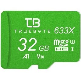 تصویر کارت حافظه microSD HC تروبایت مدل 633X-A1-V30 کلاس 10 استاندارد UHS-I U3 ظرفیت 32 گیگابایت همراه با کارت خوان 