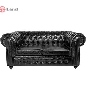 تصویر مبل دو نفره چستر پایه چوب راحتیران مدل M712 Two seater Chester sofa with wood base, Rahatiran M712