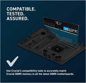 تصویر رم کامپیوتر Crucial DDR5 16GB 5200MHz Single Crucial DDR5 16GB 5200MHz Single Desktop Ram