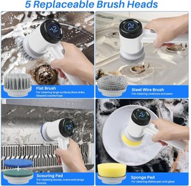 تصویر برس شارژی تمیزکننده چندکاره مدل JN-118 