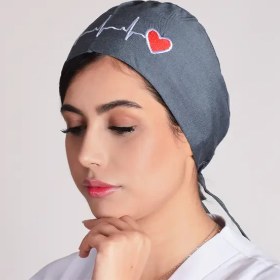 تصویر کلاه ecg طوسی طرح جین کلاه ecg طوسی طرح جین