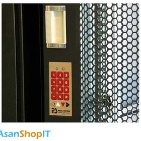 تصویر قفل رمزدار دیجیتال درب جلو رک با اتصال کل طرفین رک پایا سیستم Paya System Rack Whole Digital Password Lock