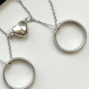 تصویر گردنبند ست کاپلی حلقه مگنتی آهنربایی 