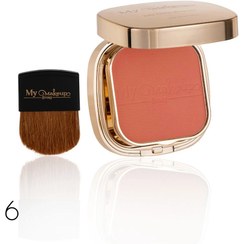 تصویر رژ گونه پودری مات مای میکاپ استوری مدل TIO-TOP رنگ TB03 MY MAKEUP STORY TIP TOP MATTE BLUSHER TB03