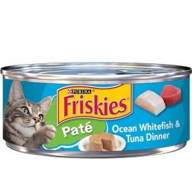 تصویر غذای تر پته دریایی گربه فریسکیز Purina Friskies pate wet food