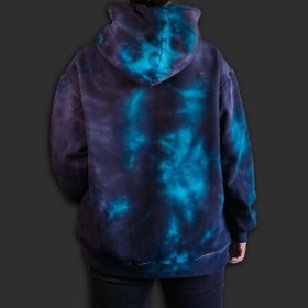 تصویر هودی تای دای ( شیبوری ) مدل رعد و برقی Lightning Tie Dye Hoodie