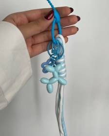 تصویر چارم بگ سگ بادکنکی آبی کد A587 