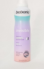 تصویر اسپری ضد تعریق باباریا مدل اینویزیبل ماندگاری 48 ساعت | babaria invisible 200 ml 