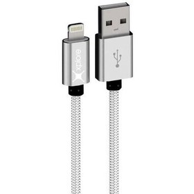 تصویر کابل تبدیل USB به لایتنینگ اکسپلور مدل XP-NMFIL طول 1 متر روکش فلزی بافته شده 