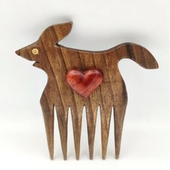 تصویر شانه چوبی 