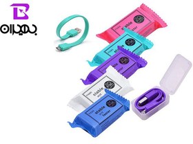 تصویر کابل تبدیل USB به MicroUSB پاوربانکی پک شکلاتی مدل ۲۶۰ 