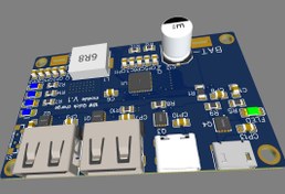 تصویر نقشه شماتیک ساخت و شمای کامل برد پاوربانک Fast Charge ورژن ۲۰۲۴ بهمراه فایل PCB و نقشه شماتیک آلتیوم 