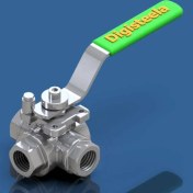 تصویر شیر گازی سه راهی استیل 