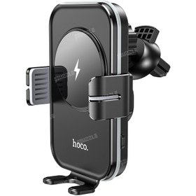 تصویر پایه نگهدارنده و شارژر وایرلس موبایل هوکو مدل CA80 HOCO CA80 Phone Holder