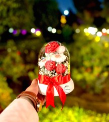 تصویر باکس شمع سفید و قرمز 