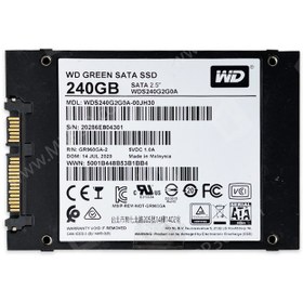 تصویر هارد استوک و کارکرده SSD با ظرفیت 240 گیگ وسترین دیجیتال ا SSD SATA 240 GB WD GREEN SSD SATA 240 GB WD GREEN