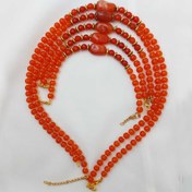 تصویر نیم ست عقیق کار دست 