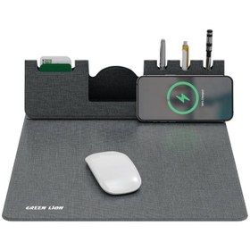 تصویر ماوس پد وایرلس گرین Green Lion Mouse Pad Wireless Charger – فروشگاه اینترنتی سعیدیان کالا 