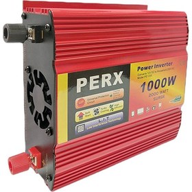 تصویر اینورتر خودرو مبدل 12VDC به 220VAC سوئیچینگ 12V 1000W مارک PERX 