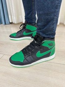 تصویر کفش مخصوص دویدن و بسکتبال مدل Air Jordan - سبز مشکی / 4 Air Jordan