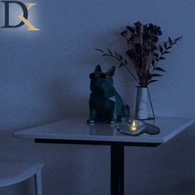 تصویر جا شمعی طرح دست 