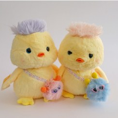 تصویر عروسک جوجه کاکل به سر 