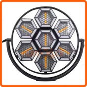 تصویر افکت زنبوری گرد هفت کاسه رینگ لایت دار 