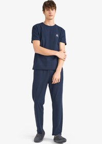 تصویر ست پیژامه مردانه دفکتو مدل F5897AX25AU رنگ سرمه ای 