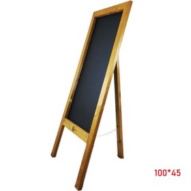 تصویر تخته سیاه گچی ایستاده پایه دار 45*100 [کد435] 