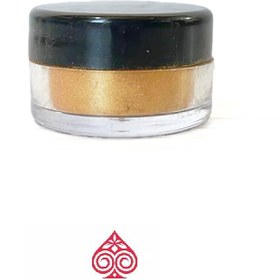 تصویر پودر کروم ناخن طلایی 