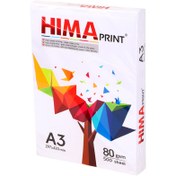 تصویر کاغذ Hima Print 80g A3 بسته 500 عددی Hima Print A3 Pack of 500