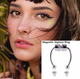 تصویر پیرسینگ فیک بینی سپتام 