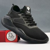 تصویر کفش اسپرت طبی فشن بافت مشکی مناسب پیاده روی _ تبریز پوش 