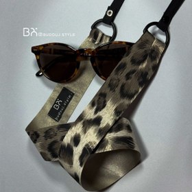 تصویر بندعینک پلنگی ساتن 