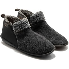 تصویر چکمه مردانه شیک مخصوص خانه مدل لوکا مشکی 