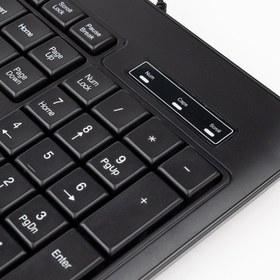 تصویر کیبورد سیمی ۱۰۴ کلید هیسکا مدل HX-KE205 Hiska Keyboard HX-KE205