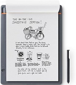 تصویر Wacom CDS-810S Bamboo Slate Smartpad A4, Large Notepad (with digitization function including stylus with ballpoint refill, suitable for Android &amp; Apple), medium grey 