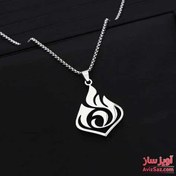 تصویر گردنبند انیمه گنشین ایمپکت کد 100026 با جنس استیل رنگ طلایی 