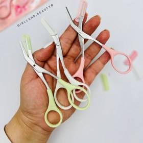 تصویر قیچی ابرو شانه دار 