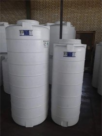 تصویر مخزن500 لیتری عمودی بلند-مدل توان صنعت-سه لایه Tank, polyethylene,long vertical, 500 liters