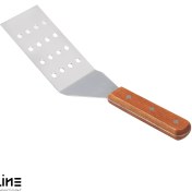 تصویر کاردک خم گریل پانچ دسته چوبی Wooden handle bent grill punch spatula