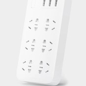 تصویر شش راهی برق USB دار شیائومی Xiaomi Mi Power Strip 6 Sockets / 3 USB Ports