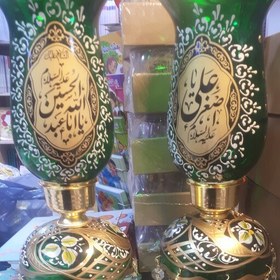 تصویر لاله و شمدانی مذهبی چراغ دار 