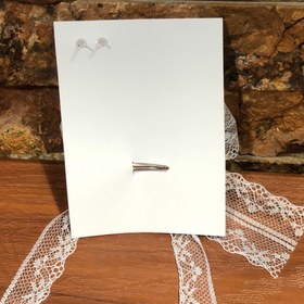 تصویر گیفت عروس گیره سر و گوشواره مروارید کد2 