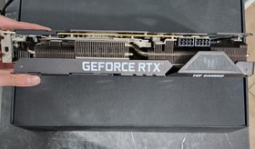 تصویر کارت گرافیک استوک ایسوس TUF Gaming GeForce RTX 3080 OC ظرفیت 10 گیگابایت ASUS TUF Gaming GeForce RTX 3080 OC 10GB GDDR6X