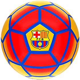 تصویر توپ فوتبال چرمی سایز ۵ باشگاهی بارسلون 