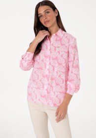 تصویر شومیز زنانه صورتی یو اس پولو 